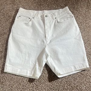 Ralph Lauren Jeans Co. white denim high waisted shorts size 10